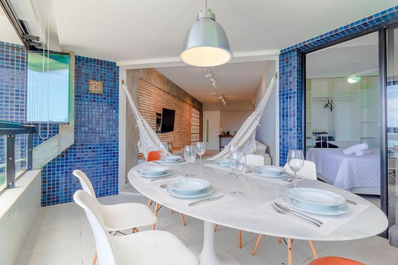 살바도르 Rv01 Excelente Quarto E Sala Pe Na Areia, Rio Vermelho 아파트 외부 사진