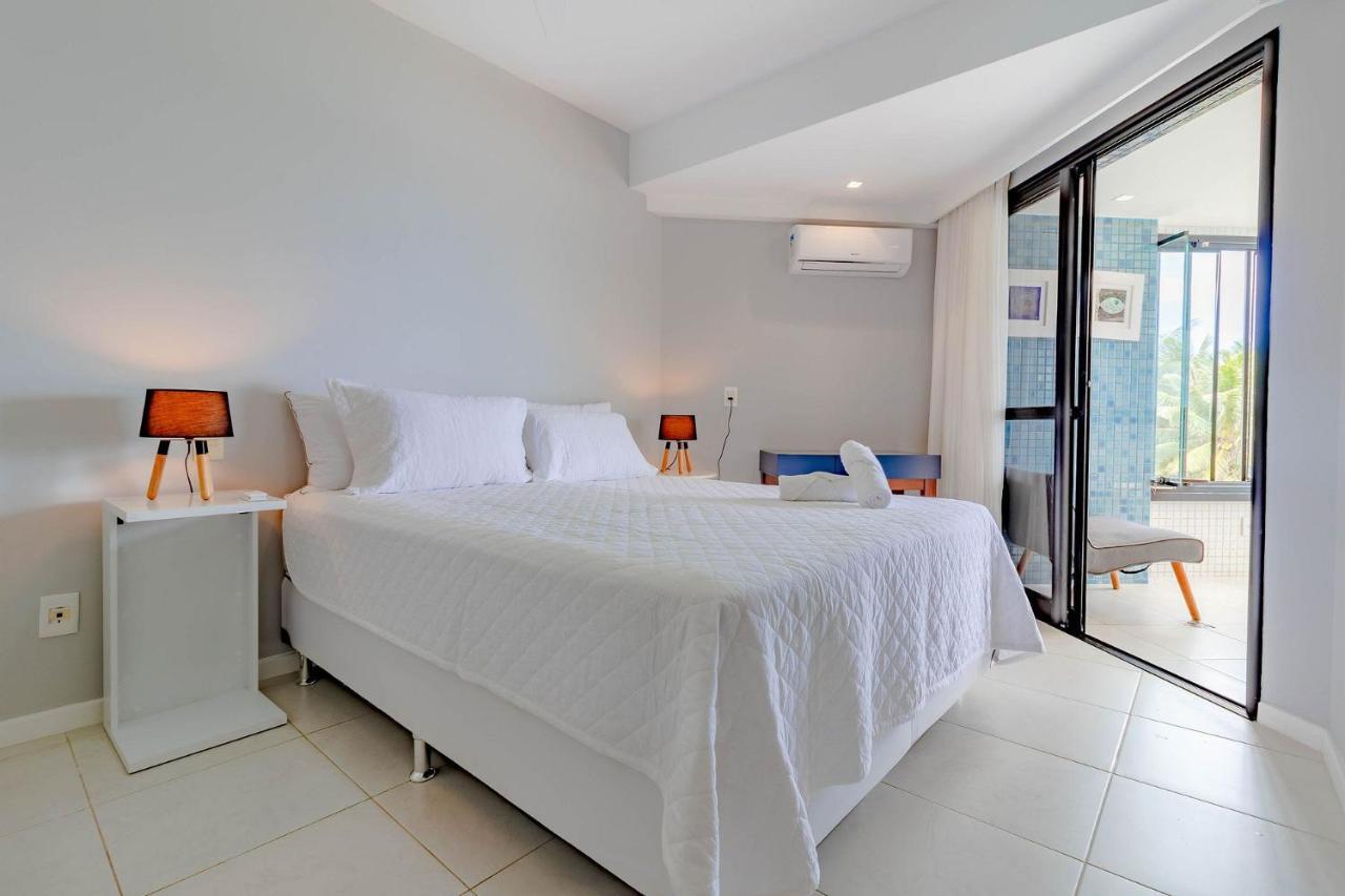 살바도르 Rv01 Excelente Quarto E Sala Pe Na Areia, Rio Vermelho 아파트 외부 사진