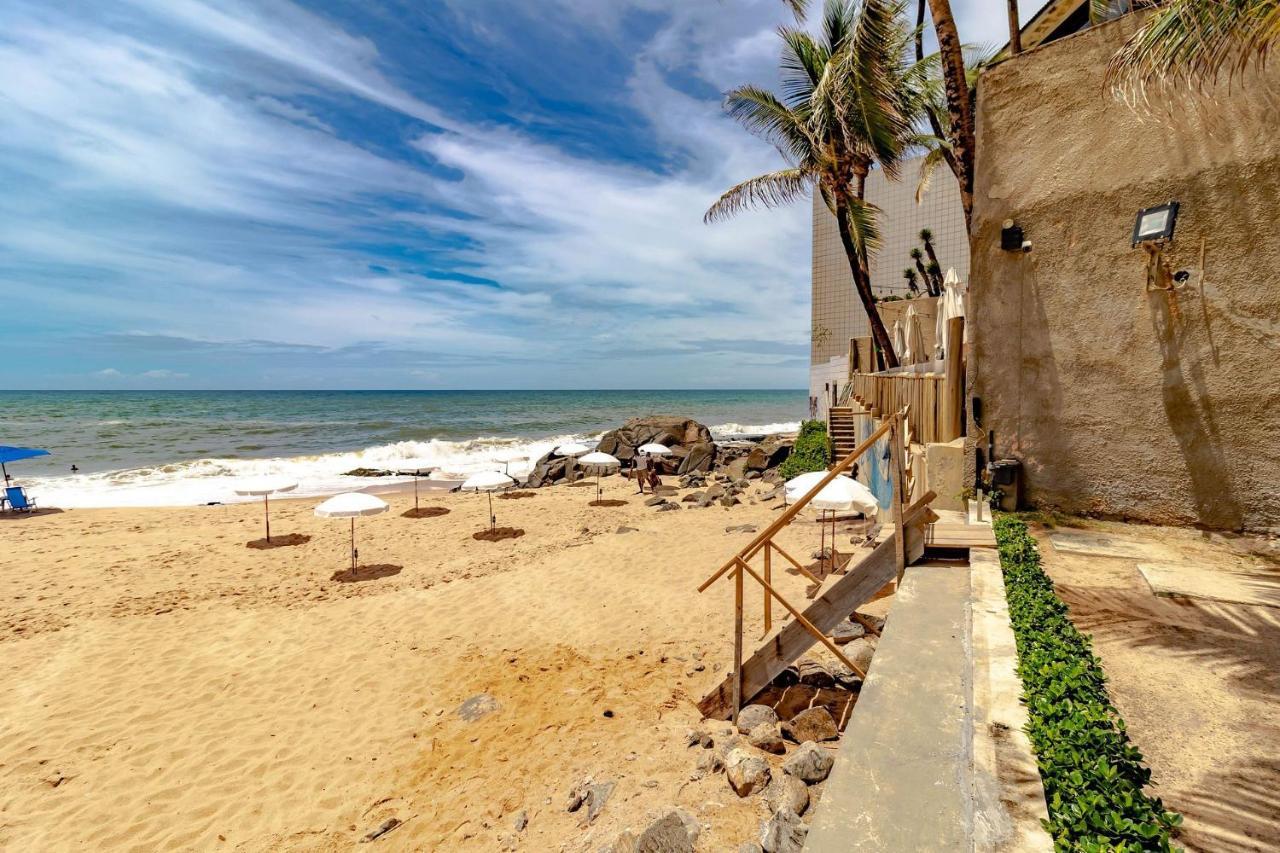 살바도르 Rv01 Excelente Quarto E Sala Pe Na Areia, Rio Vermelho 아파트 외부 사진