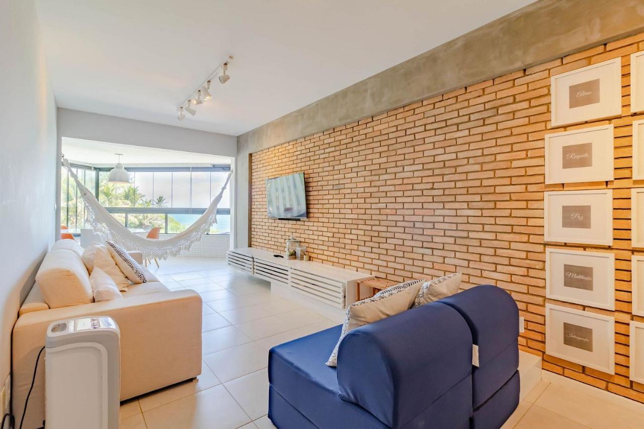 살바도르 Rv01 Excelente Quarto E Sala Pe Na Areia, Rio Vermelho 아파트 외부 사진